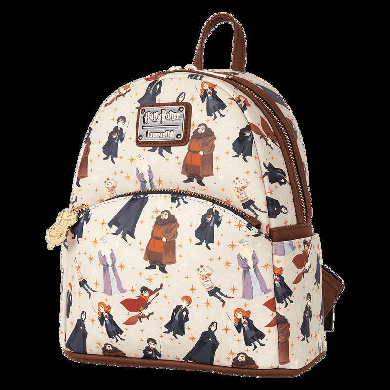 Loungefly Harry Potter Hogwarts All-Over Print Mini Backpack