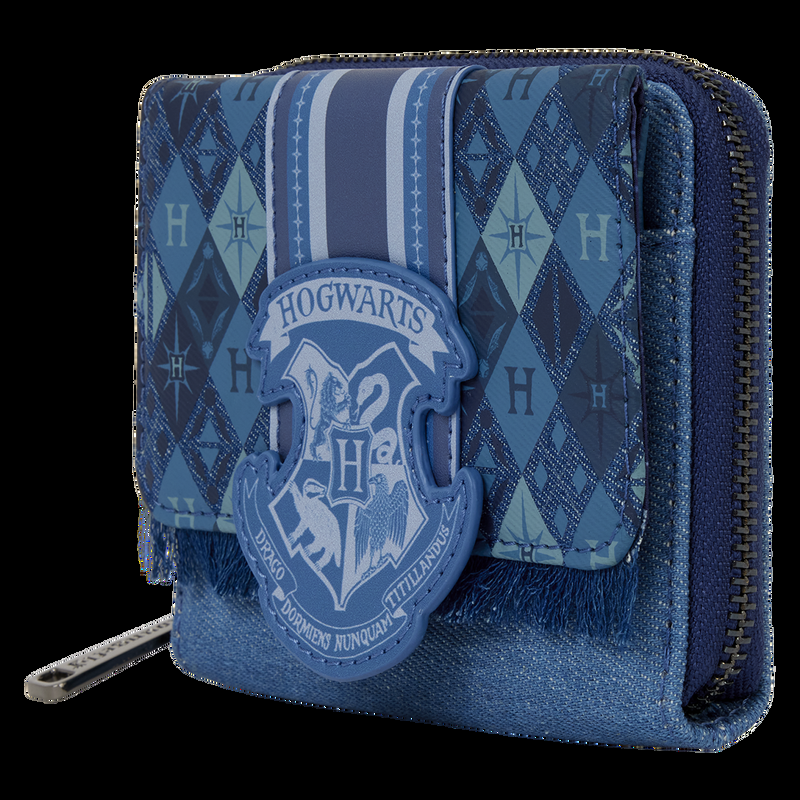 Loungefly Harry Potter Hogwarts Denim Tri-fold Wallet