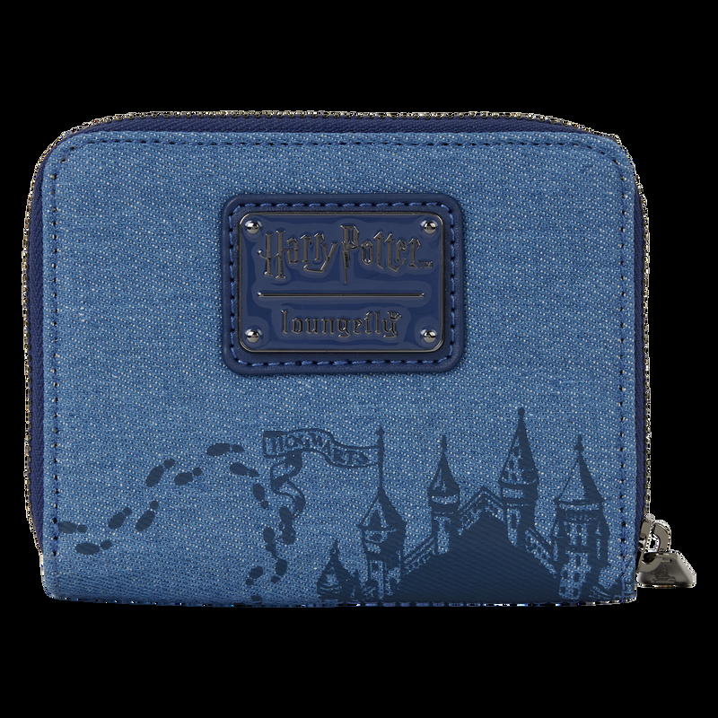 Loungefly Harry Potter Hogwarts Denim Tri-fold Wallet