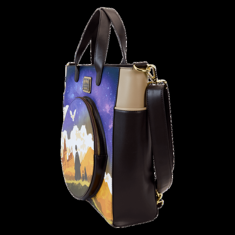 Loungefly Harry Potter Hogwarts Starry Sky Convertible Backpack & Tote Crossbody Bag
