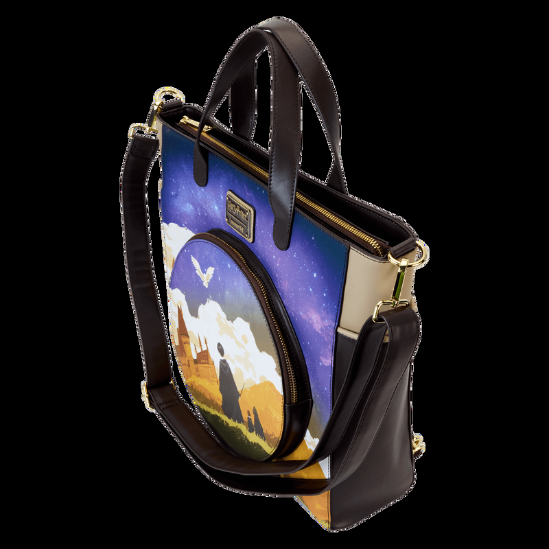 Loungefly Harry Potter Hogwarts Starry Sky Convertible Backpack & Tote Crossbody Bag