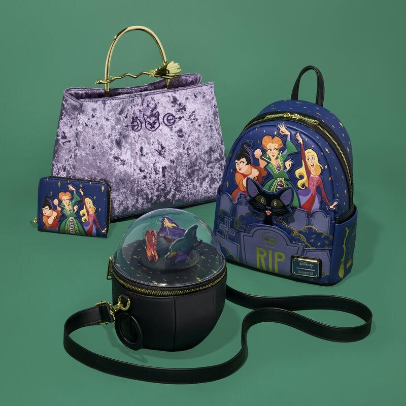 loungefly Hocus Pocus Sanderson Sisters Flying Dome Figural Crossbody Bag