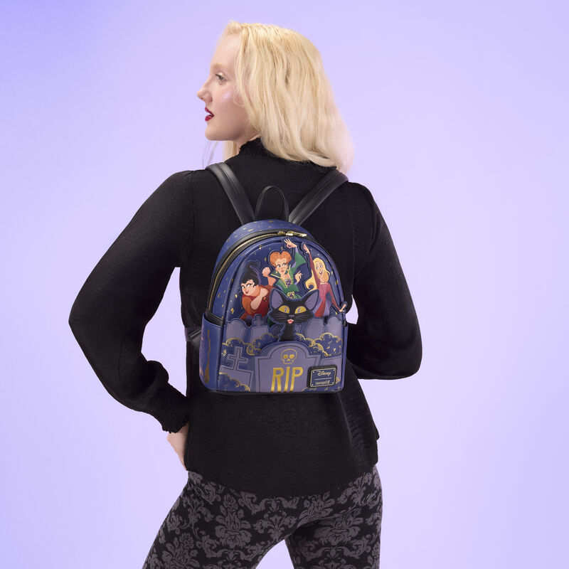 loungefly Hocus Pocus Sanderson Sisters Graveyard Mini Backpack