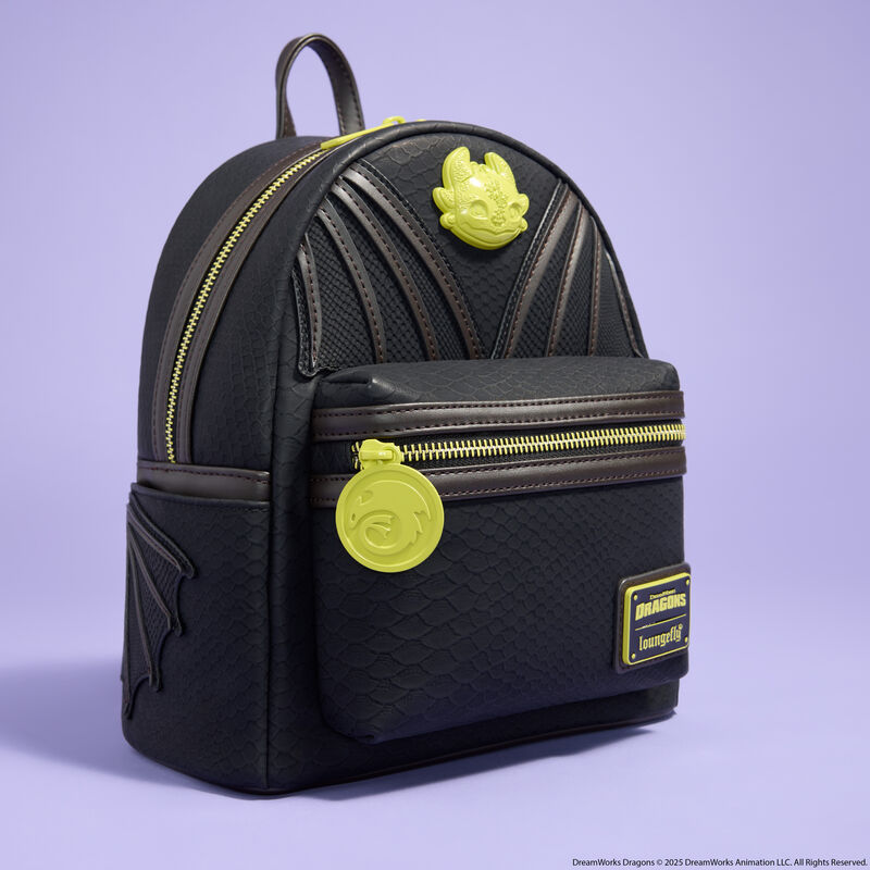 Loungefly How To Train Your Dragon Night Fury Mini Backpack