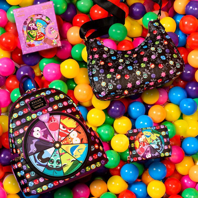 Loungefly Inside Out 2 Core Memories All-Over Print Crossbody Bag