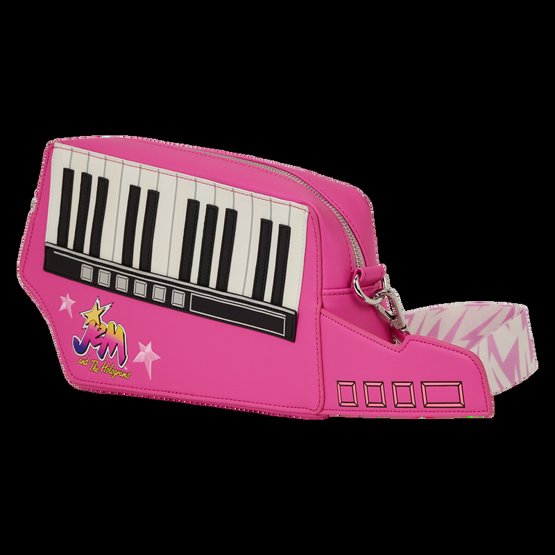 Loungefly Jem And The Holograms Figural Keytar Glow Crossbody Bag