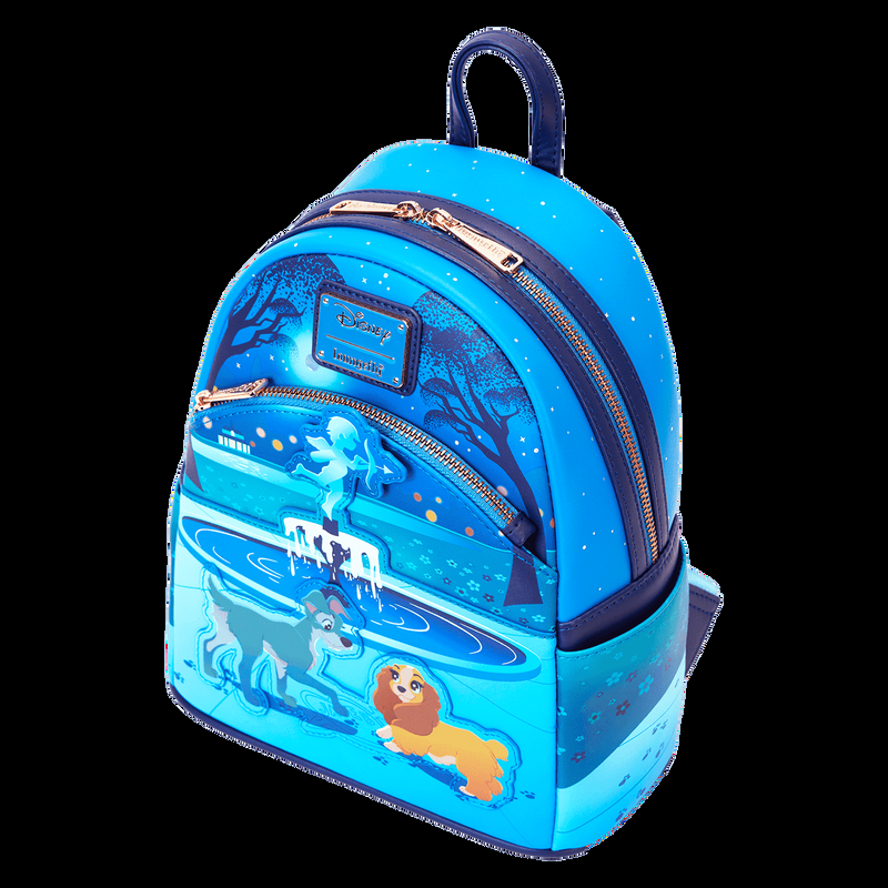 Loungefly Lady And The Tramp 70th Anniversary Mini Backpack