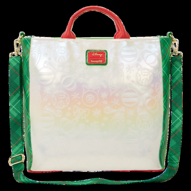 Loungefly Lilo & Stitch Holiday Tote Pin Trader Crossbody Bag