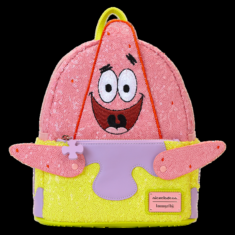 Loungefly Limited Edition SpongeBob SquarePants Patrick Star Sequin Cosplay Mini Backpack