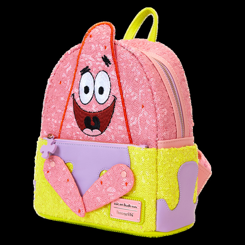 Loungefly Limited Edition SpongeBob SquarePants Patrick Star Sequin Cosplay Mini Backpack