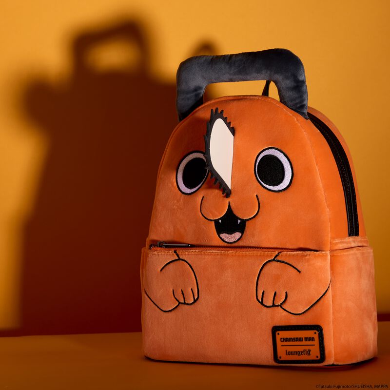 loungefly Chainsaw Man Pochita Plush Mini Backpack