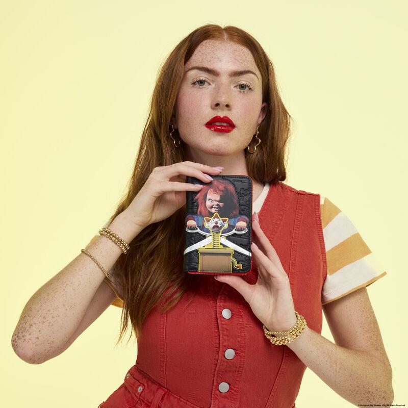 loungefly Chucky Clown Cosplay Zip Around Wallet