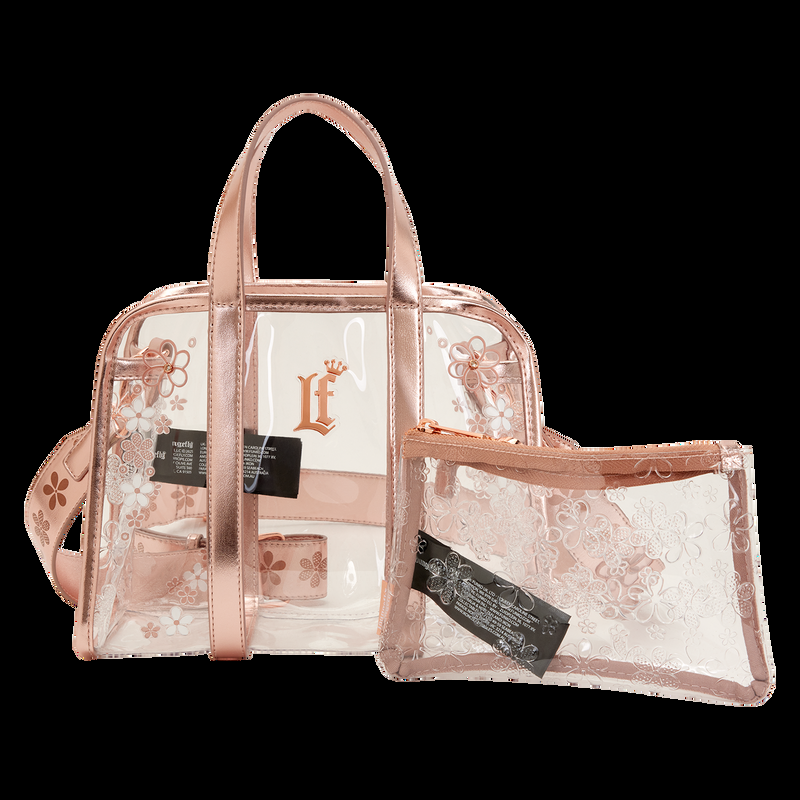 Loungefly Loungefly Clear Floral Crossbody Bag With Coin Bag
