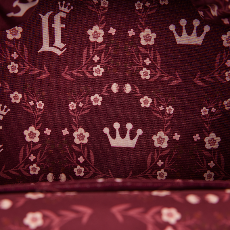 Loungefly Loungefly Cream & Red Floral Convertible Mini Backpack & Crossbody Bag