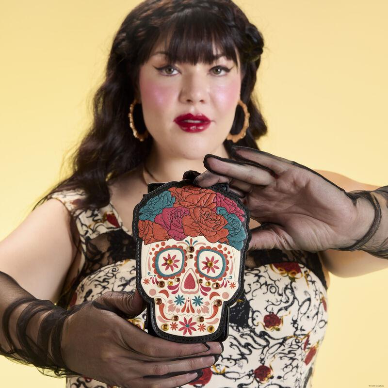 loungefly Loungefly Día de los Muertos Sugar Skull Large Card Holder