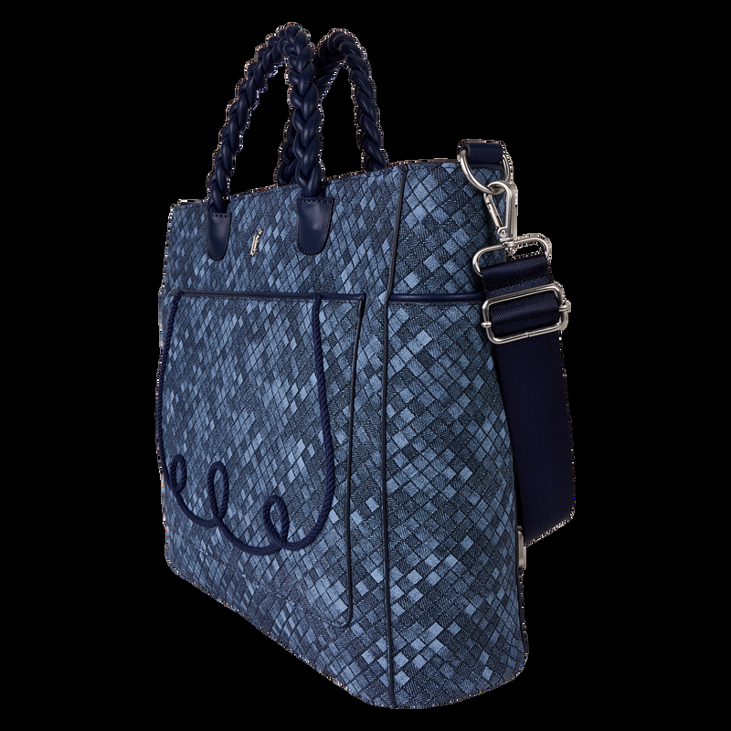 Loungefly Loungefly Faux Denim Convertible Backpack & Tote Crossbody Bag