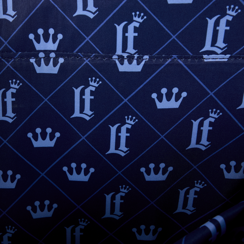 Loungefly Loungefly Faux Denim Convertible Backpack & Tote Crossbody Bag