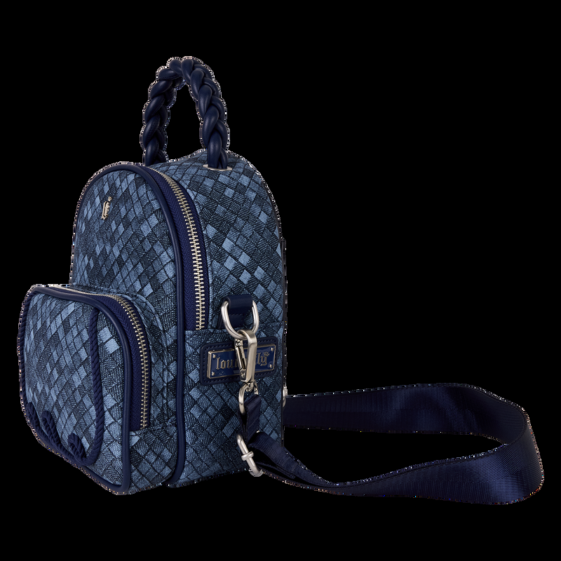 Loungefly Loungefly Faux Denim Convertible Mini Backpack & Crossbody Bag