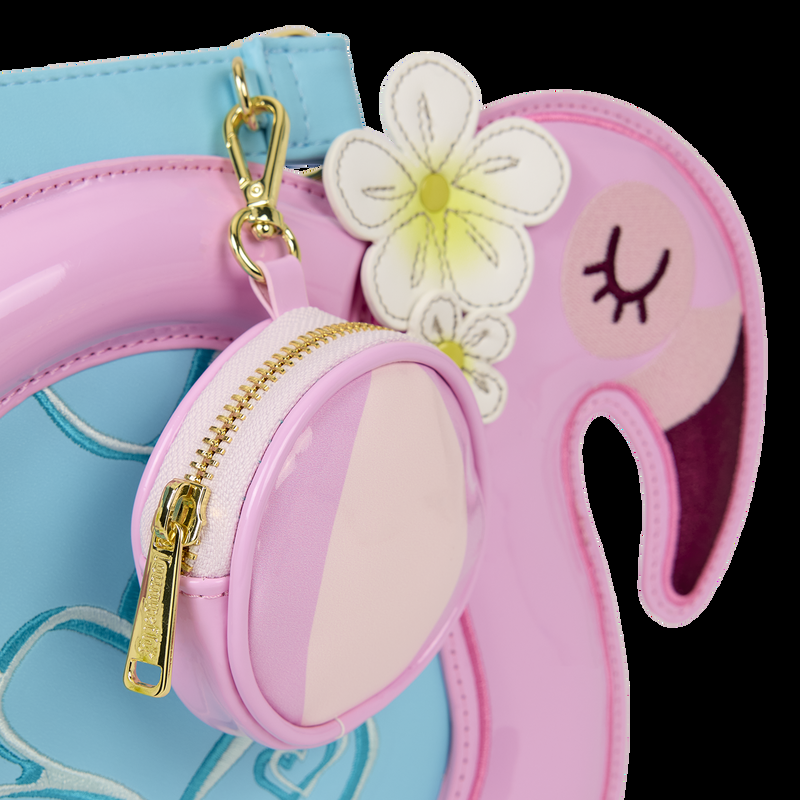Loungefly Loungefly Flamingo Pool Float Figural Crossbody Bag With Coin Bag