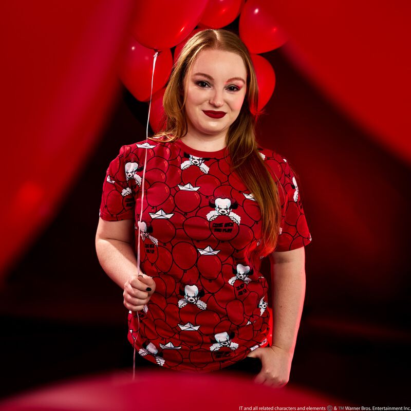 loungefly It Pennywise Red Balloon Unisex Tee