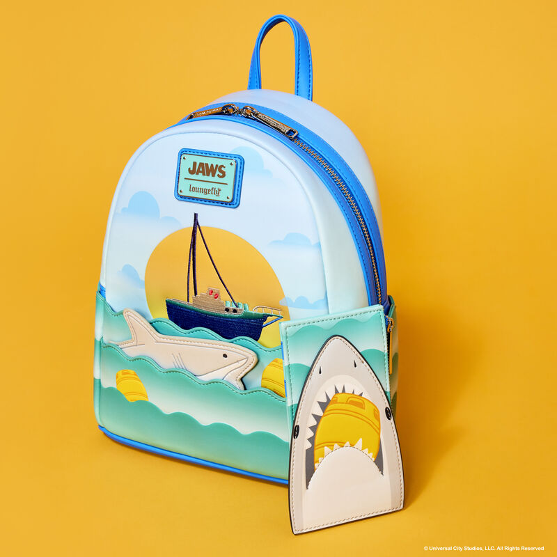 Loungefly Jaws 50th Anniversary Mini Backpack