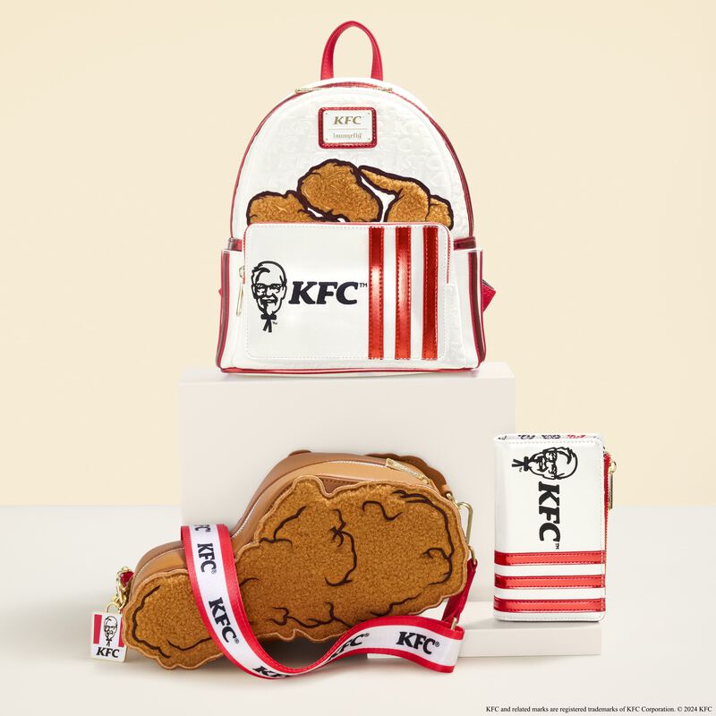Loungefly KFC Chicken Bucket Sherpa Mini Backpack