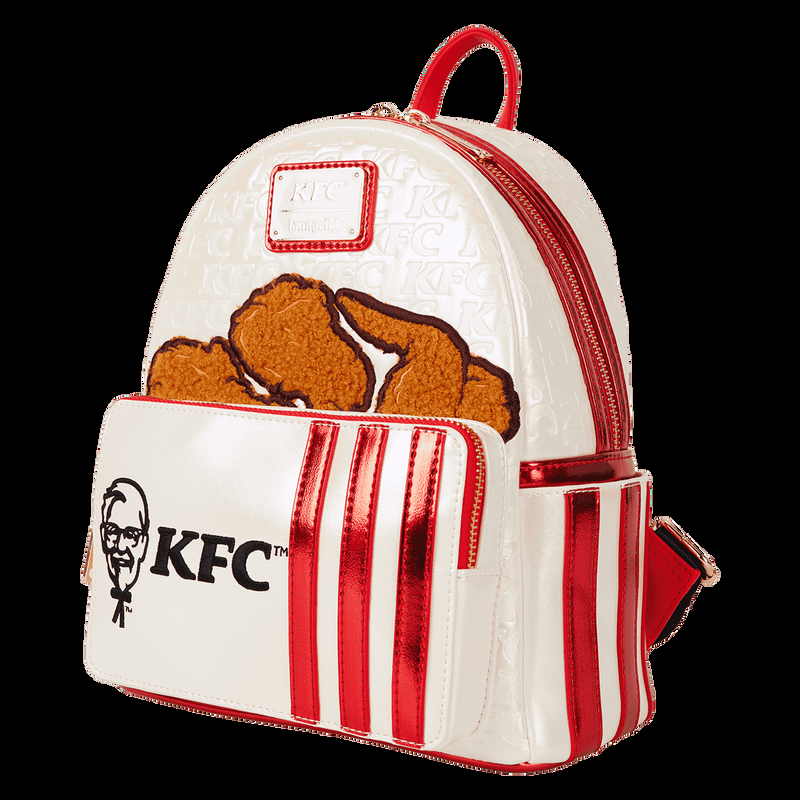 Loungefly KFC Chicken Bucket Sherpa Mini Backpack