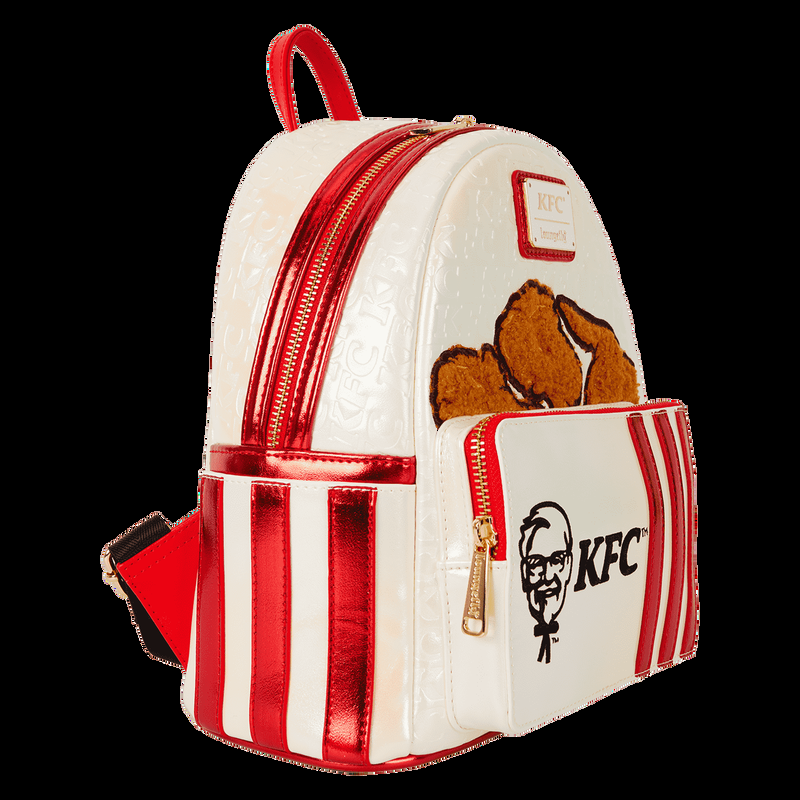 Loungefly KFC Chicken Bucket Sherpa Mini Backpack