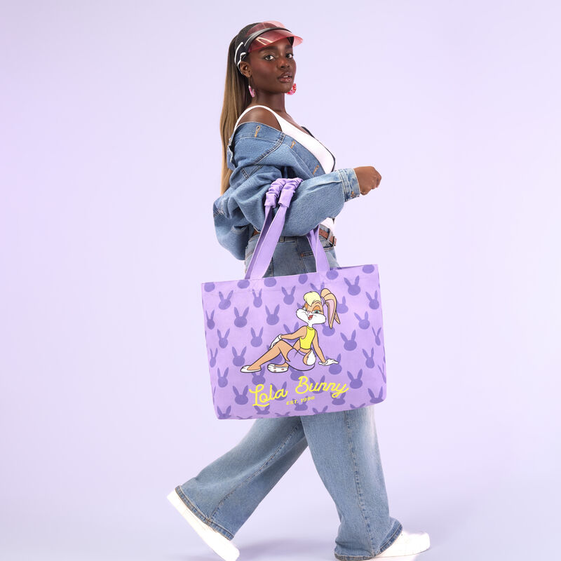 loungefly Looney Tunes Lola Bunny Canvas Tote Bag