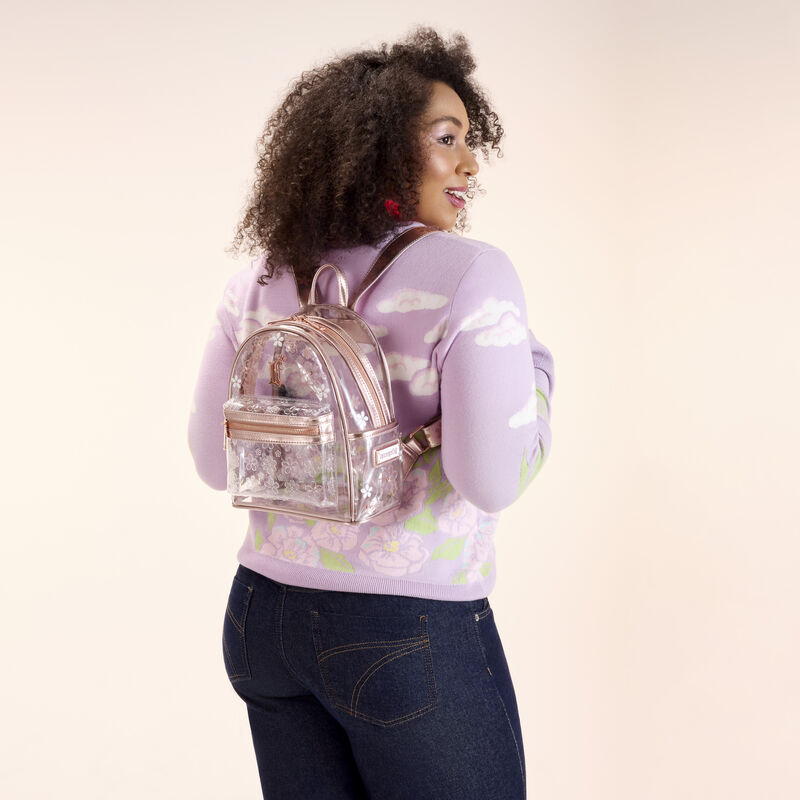 Loungefly Loungefly Clear Floral Mini Backpack