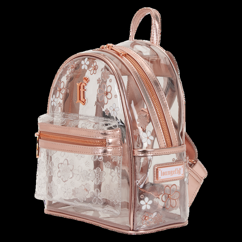 Loungefly Loungefly Clear Floral Mini Backpack