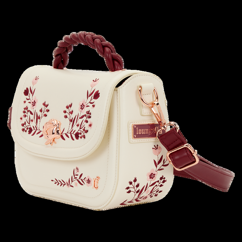 Loungefly Loungefly Cream & Red Floral Crossbody Bag