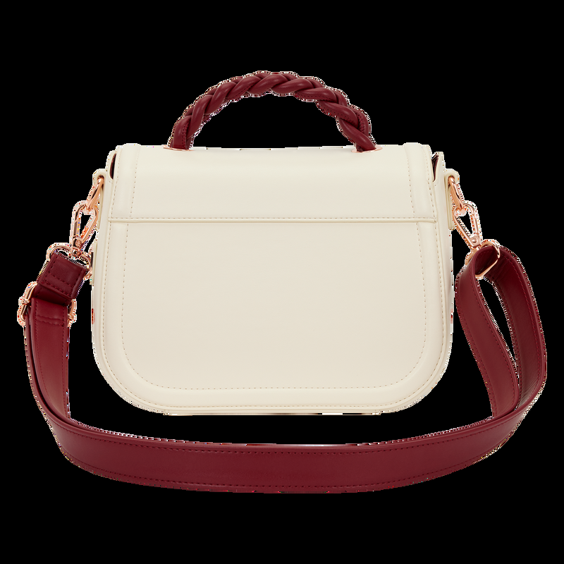 Loungefly Loungefly Cream & Red Floral Crossbody Bag