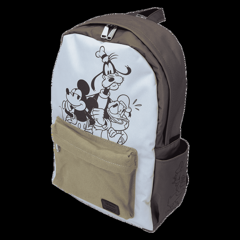 Loungefly Mickey & Friends Canvas Full-Size Backpack
