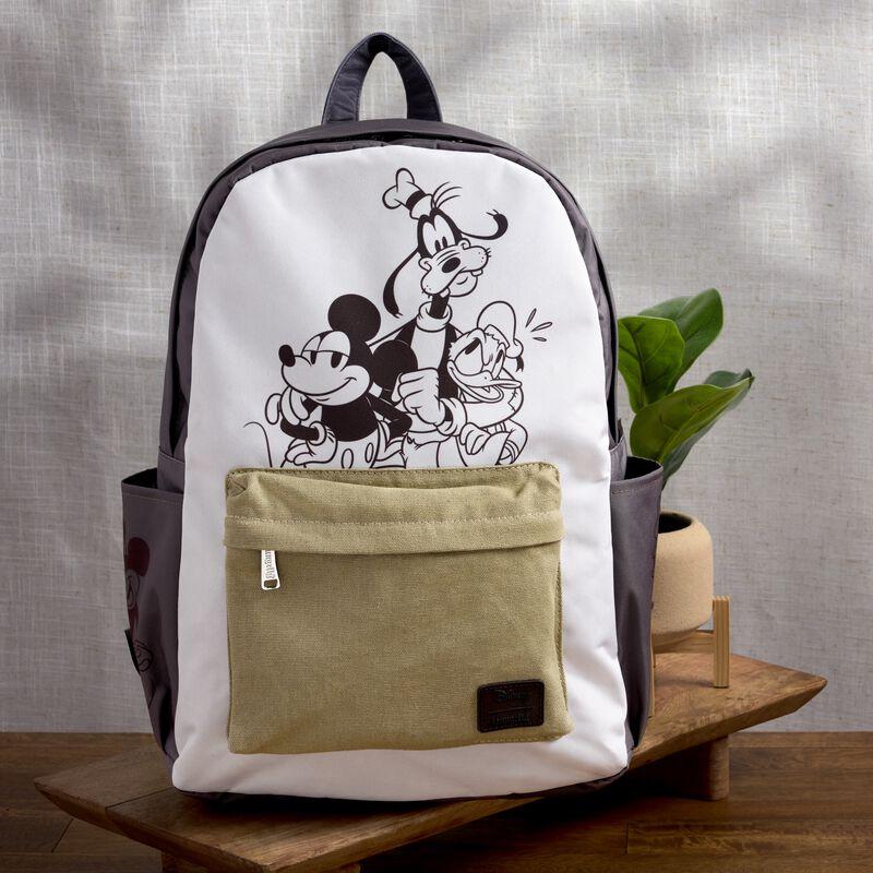 loungefly Mickey & Friends Canvas Full-Size Backpack