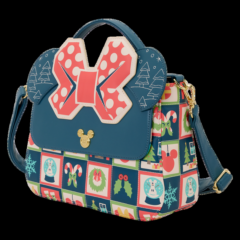 Loungefly Minnie Mouse Holiday Crossbody Bag