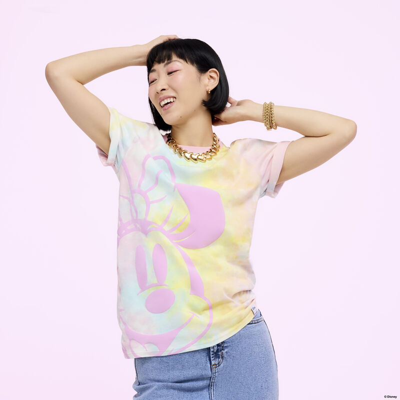 loungefly Minnie Mouse Pastel Tie-Dye Unisex Tee