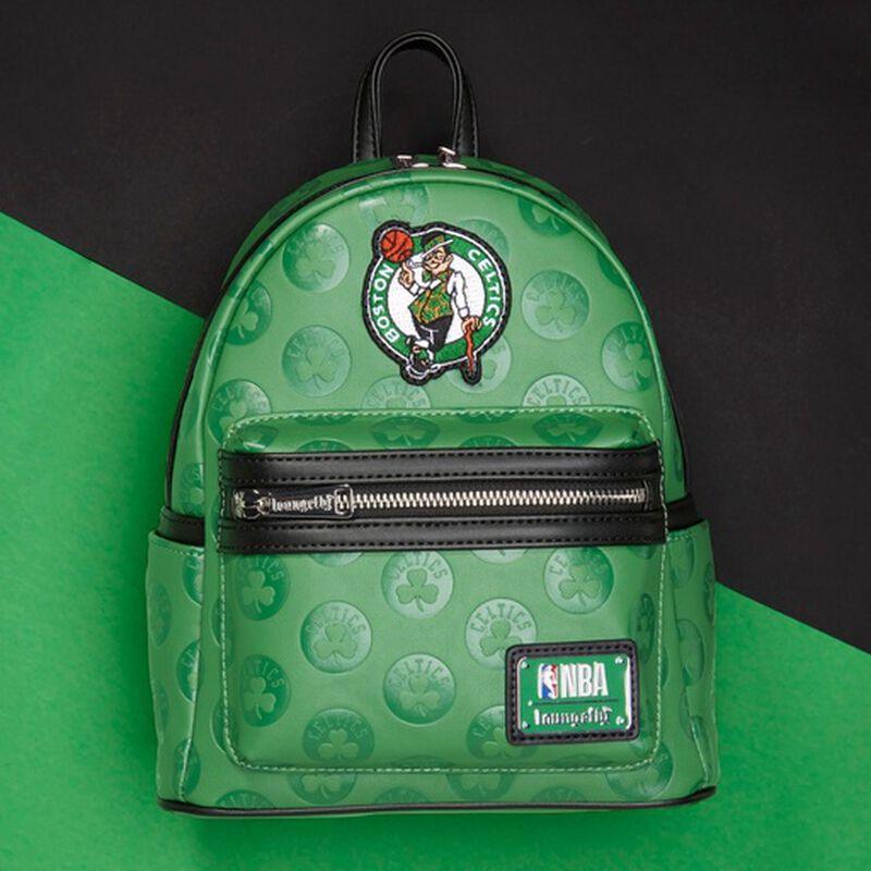 loungefly NBA Boston Celtics Logo Mini Backpack