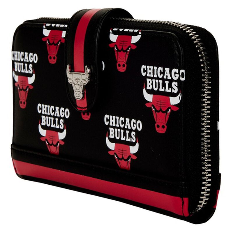 Loungefly NBA Chicago Bulls Logo Zip Around Wallet