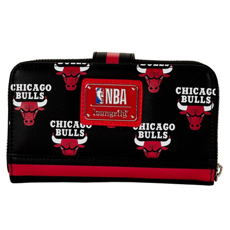 Loungefly NBA Chicago Bulls Logo Zip Around Wallet