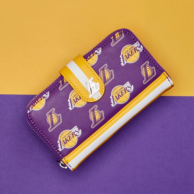 loungefly NBA Los Angeles Lakers Zip Around Wallet