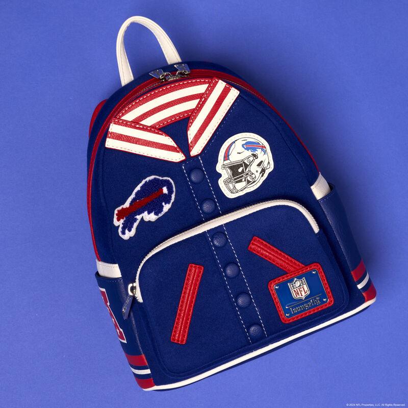 loungefly NFL Buffalo Bills Varsity Mini Backpack