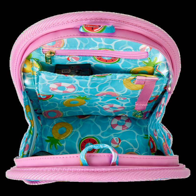 Loungefly Loungefly Pool Day Light-Up Mini Backpack Bag Organizer Insert