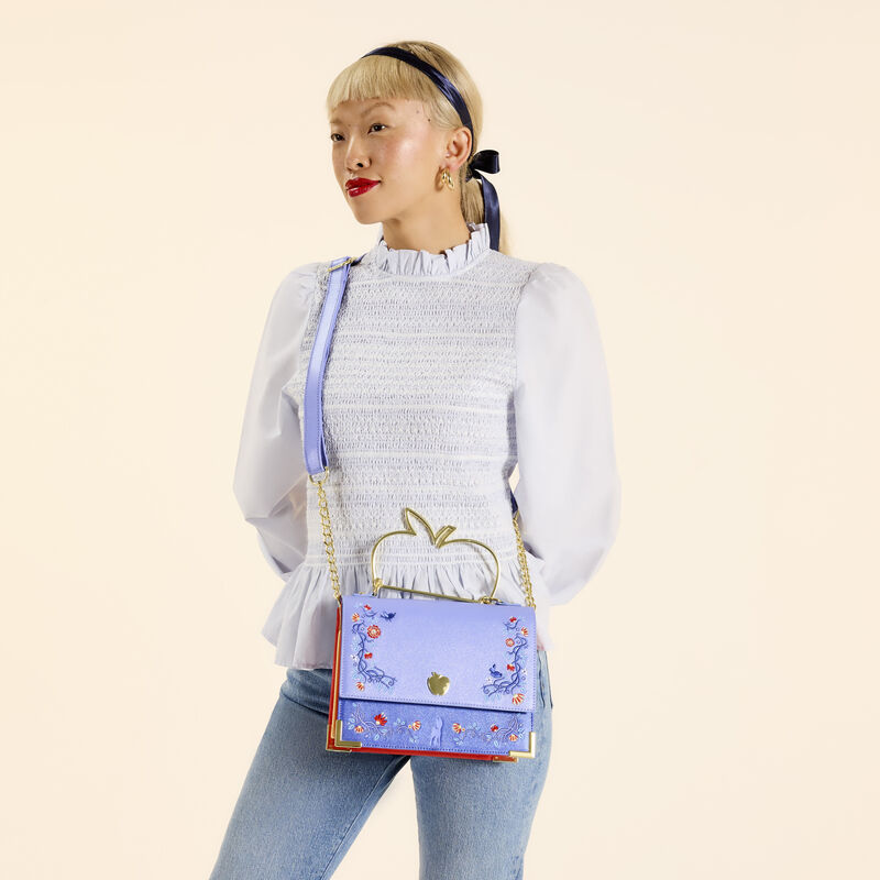 loungefly Snow White Shimmer Crossbody Bag