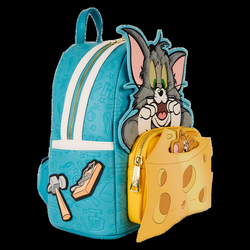 Loungefly Tom And Jerry Plush Pop-Up Mini Backpack