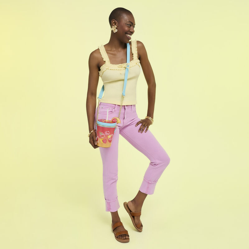 Loungefly Loungefly Tropical Drink Figural Crossbody Bag