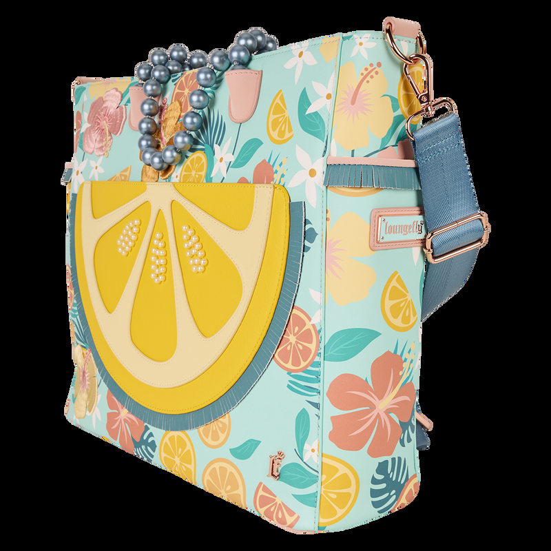 Loungefly Loungefly Tropical Lemon Floral Convertible Backpack & Tote Crossbody Bag