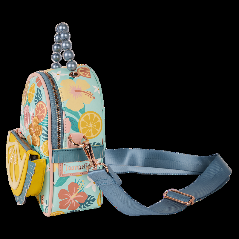 Loungefly Loungefly Tropical Lemon Floral Convertible Mini Backpack & Crossbody Bag