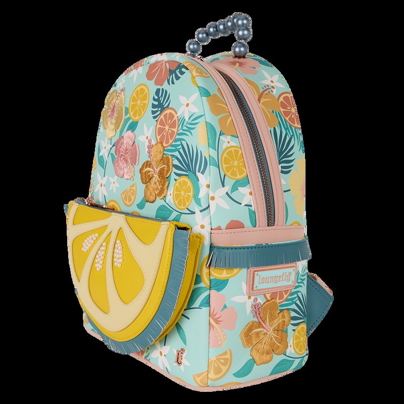 Loungefly Loungefly Tropical Lemon Floral Mini Backpack