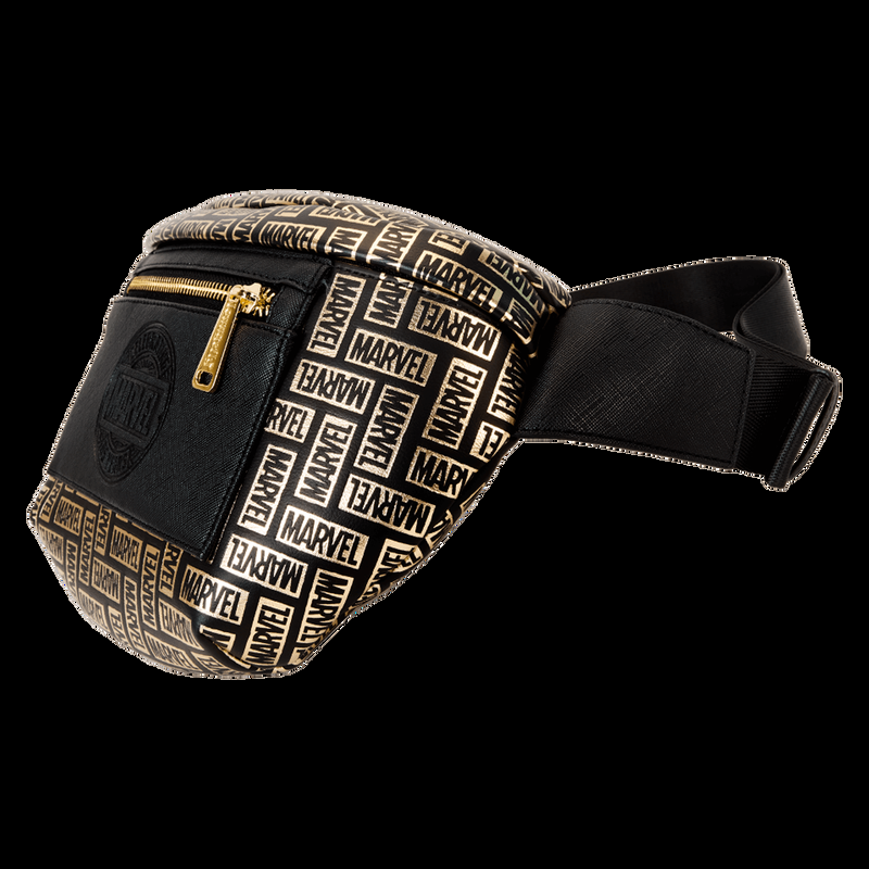 Loungefly Marvel 85th Anniversary All-Over Print Logo Convertible Belt Bag